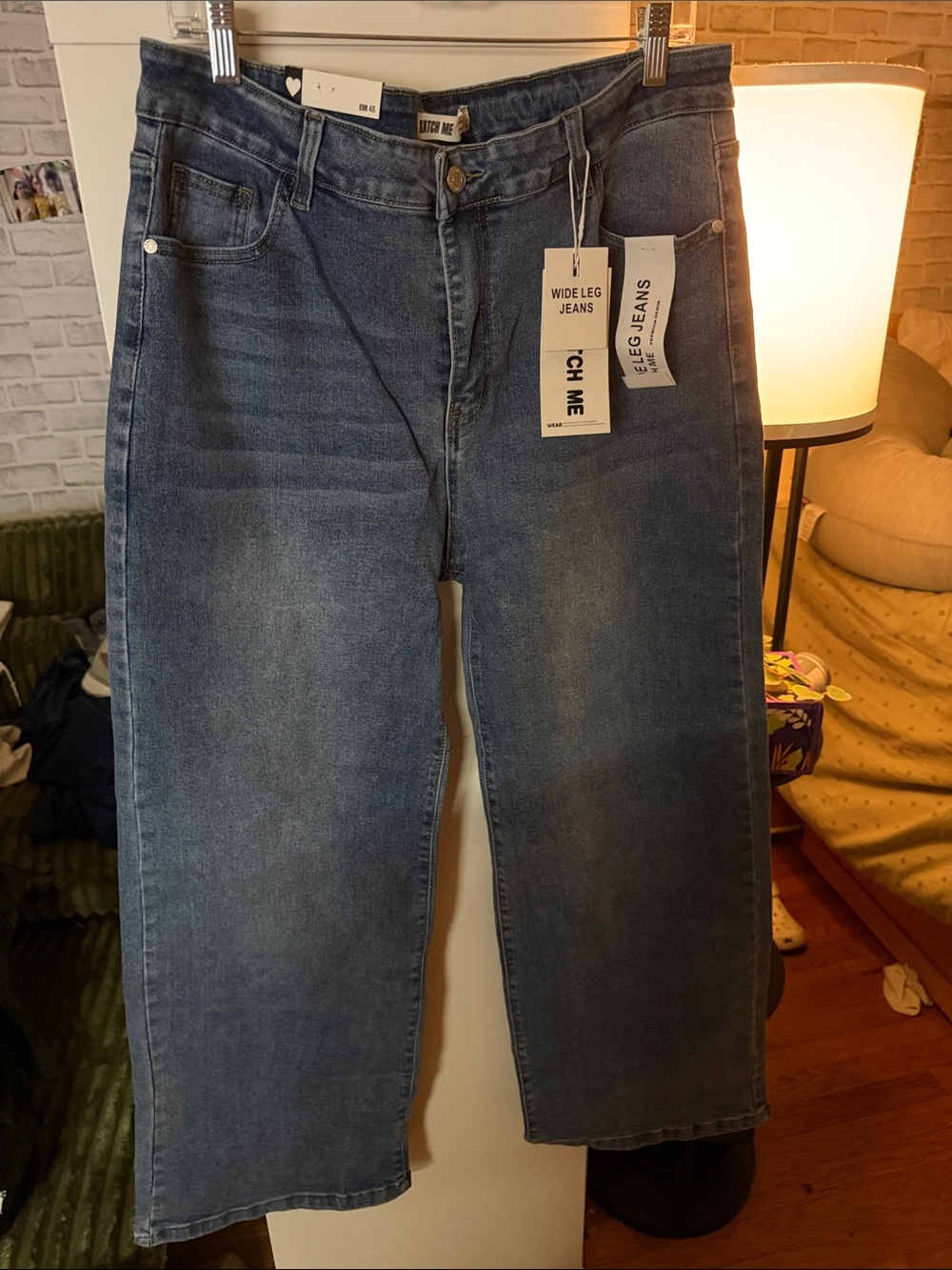 Match Wide-Leg Jeans in Medium Faded Blue